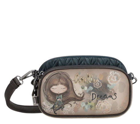 Poseta causal, dama, ANEKKE 41703-445, albastru, piele ecologica